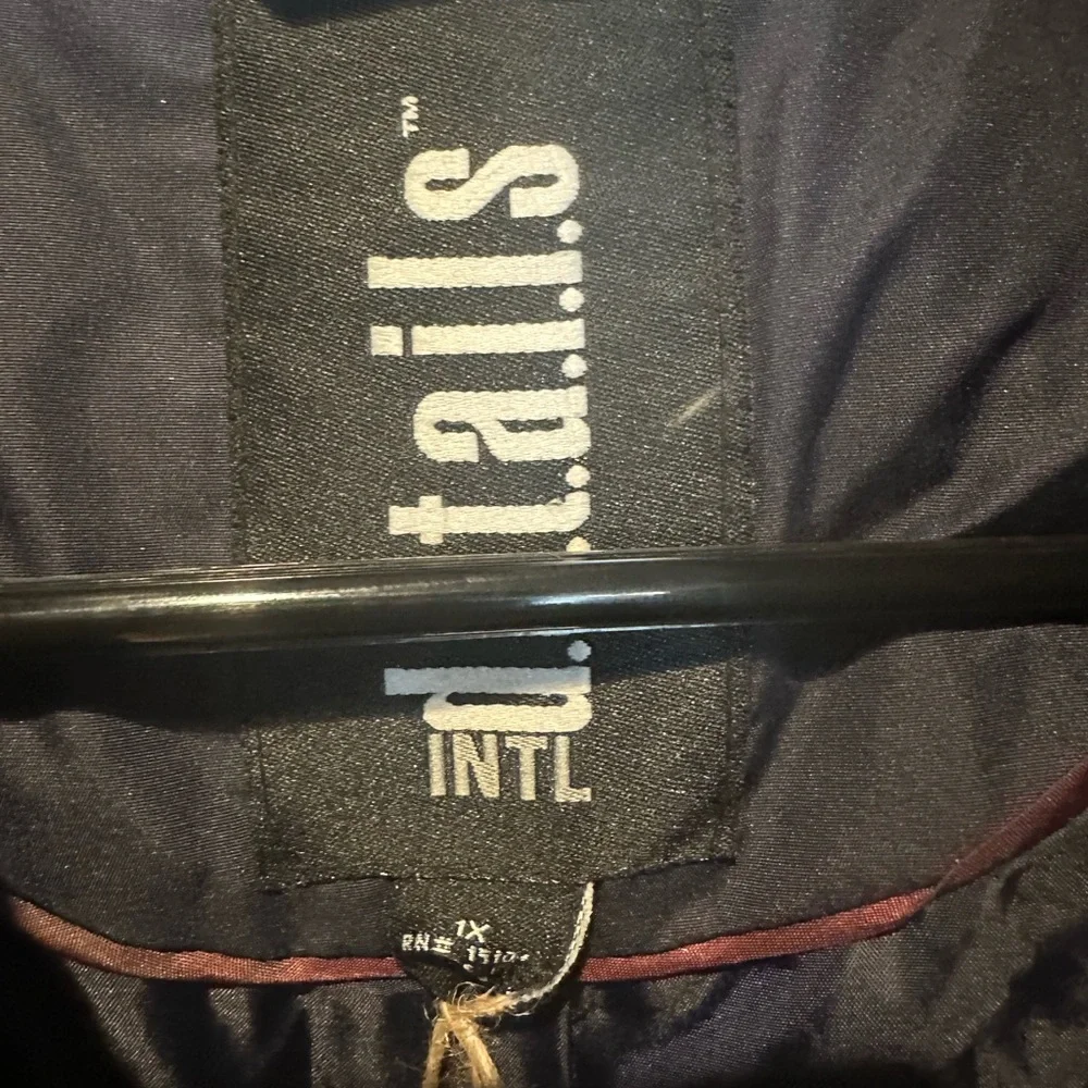 d.e.t.a.i.l.s‎ Quilted Puffer Jacket - New without Tags, Blue - 1X